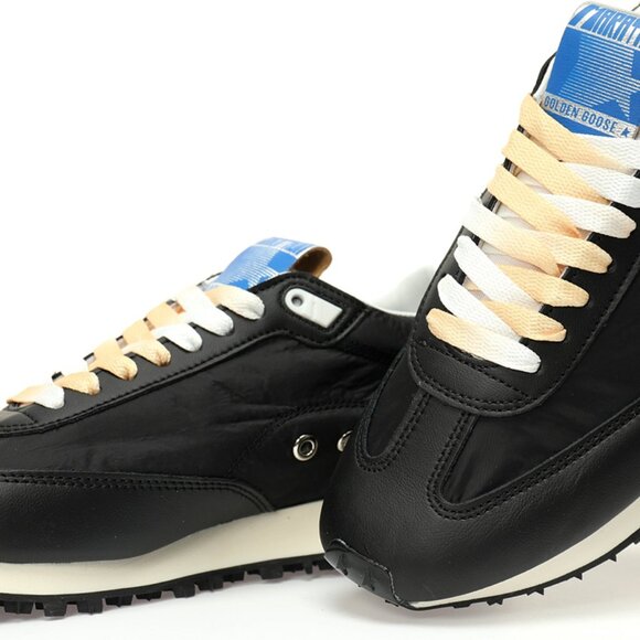 Black & White & Blue Marathon Sneakers By Golden Goose - Picture 3 of 8